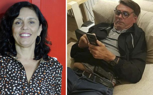 Cynara Menezes e Jair Bolsonaro