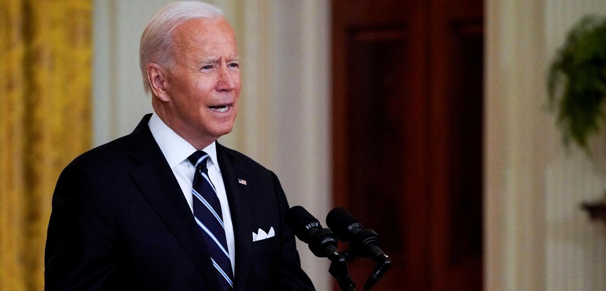 Presidente dos EUA, Joe Biden, na Casa Branca18/08/2021