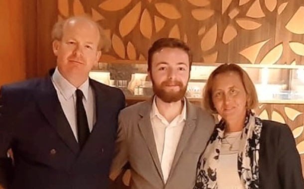 Bruno Henrique Semczeszm e Beatrix von Storch | Reprodução/Facebook