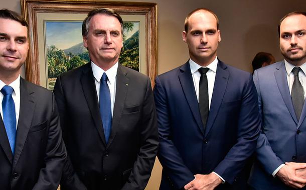 Flávio, Jair, Eduardo e Carlos Bolsonaro