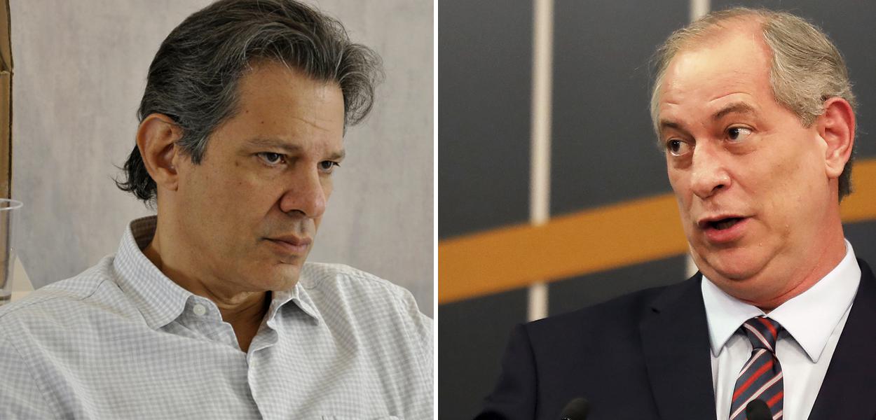 Fernando Haddad e Ciro Gomes