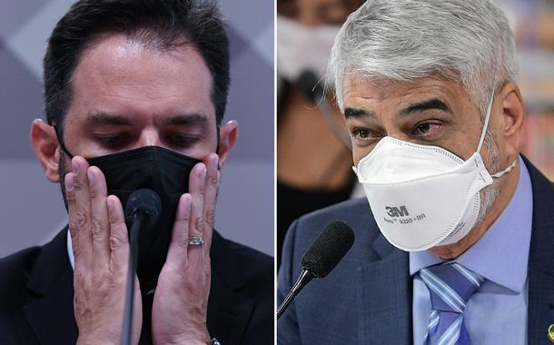 Emanuel Catori, sócio da farmacêutica Belcher, e o senador Humberto Costa