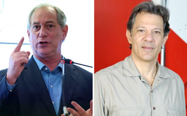 Ex-ministro Ciro Gomes e o ex-prefeito de São Paulo Fernando Haddad