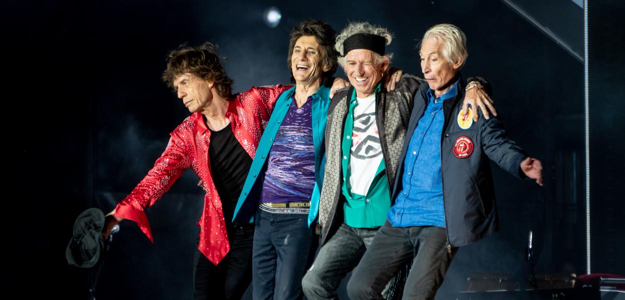 Mick Jagger, Ron Woods, Keith Richards e Charlie Watts