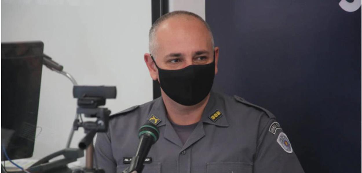 Chefe do Comando de Policiamento do Interior-7 (CPI-7), o coronel Aleksander Lacerda