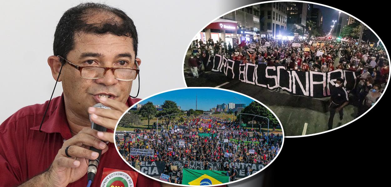 Presidente da CMP, Raimundo Bomfim, e atos contra Jair Bolsonaro tanto em Brasília como em São Paulo