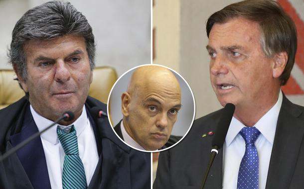 Luiz Fux, Alexandre de Moraes e Jair Bolsonaro