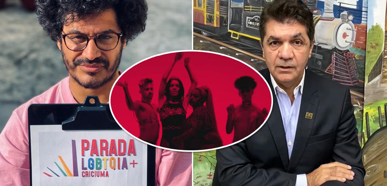 Cantor Criolo, clipe da música Etérea e o prefeito de Criciúma, Clésio Salvaro