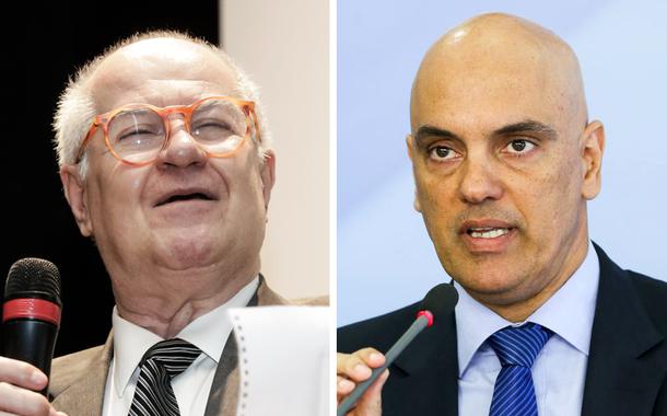 Jornalista Elio Gaspari e o ministro do STF Alexandre de Moraes