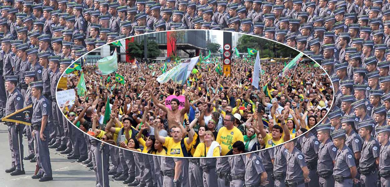 Participação de PMs da ativa em ato político é ilegal