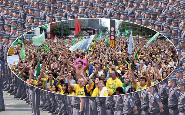 Participação de PMs da ativa em ato político é ilegal