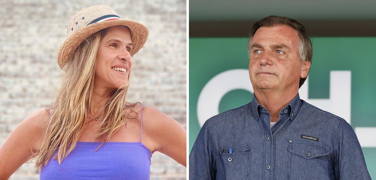 Ingrid Guimarães e Jair Bolsonaro