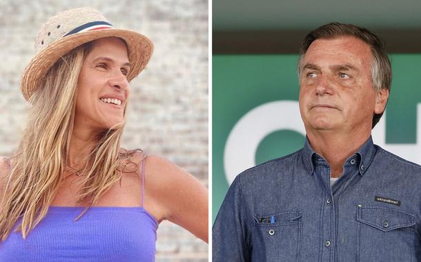 Ingrid Guimarães e Jair Bolsonaro