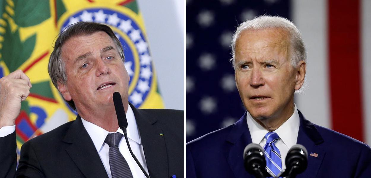 Jair Bolsonaro e Joe Biden