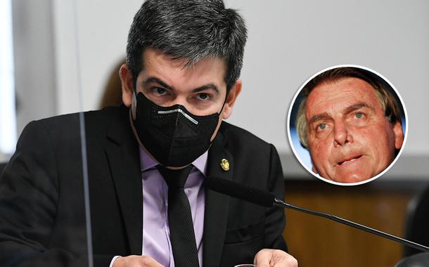 Randolfe Rodrigues e Jair Bolsonaro