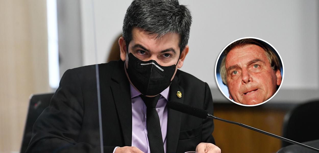 Randolfe Rodrigues e Jair Bolsonaro