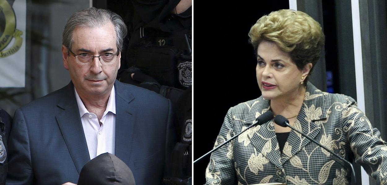 Eduardo Cunha e Dilma Rousseff