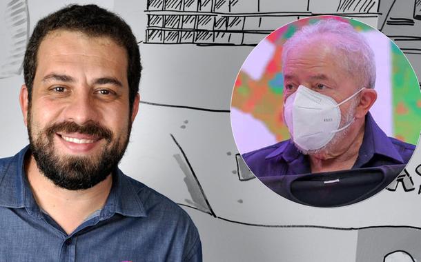 Guilherme Boulos e o ex-presidente Luiz Inácio Lula da Silva