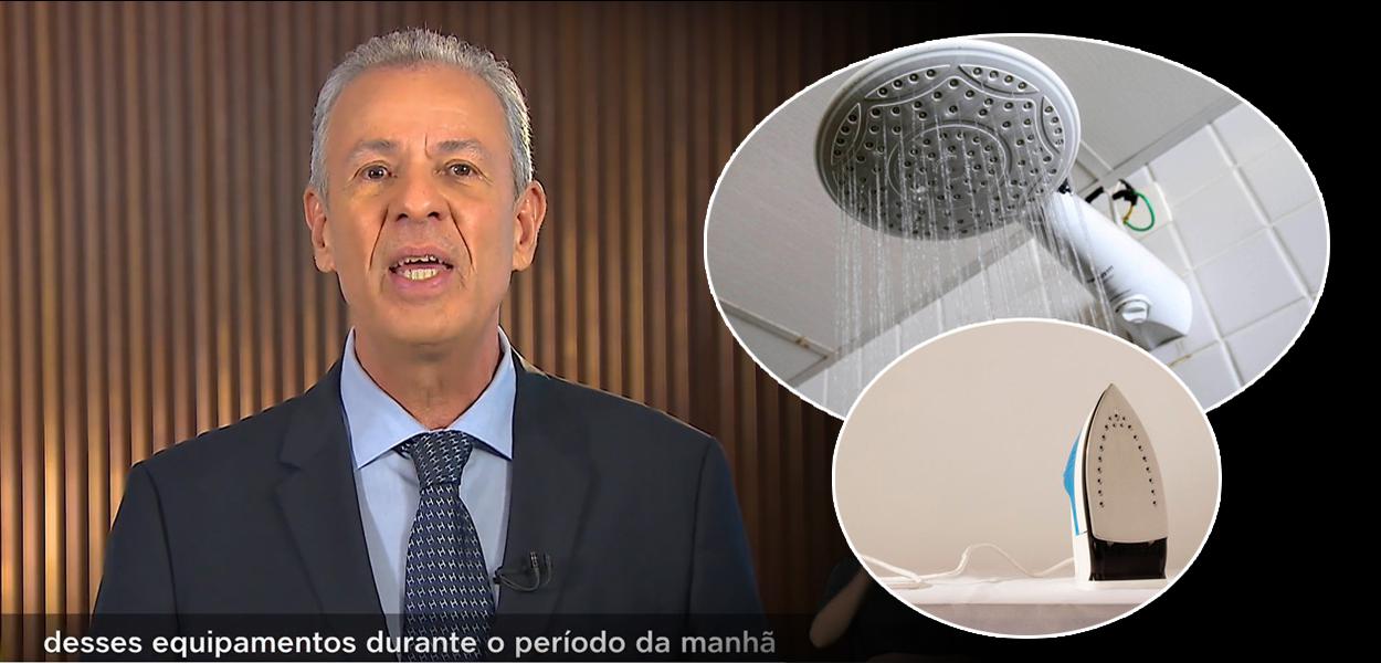 Ministro de Minas e Energia, chuveiro e ferro elétrico