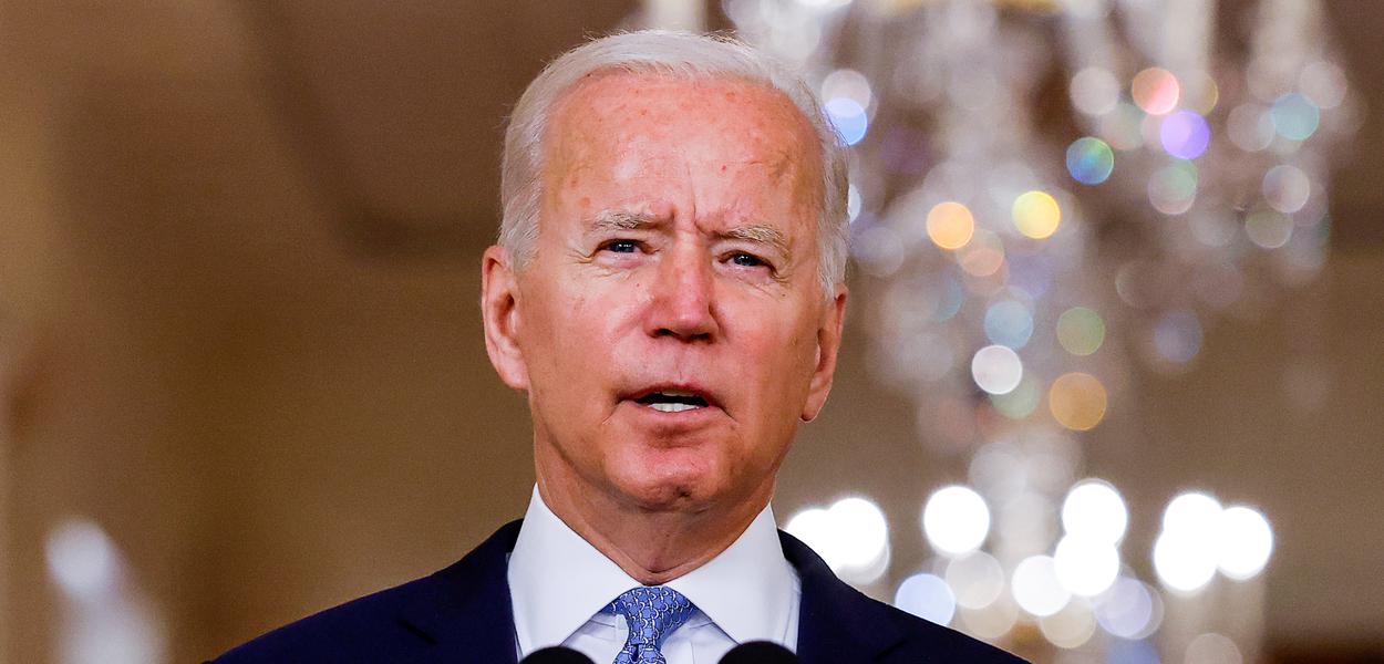 Presidente dos EUA, Joe Biden, na Casa Branca
31/08/2021
REUTERS/Carlos Barria