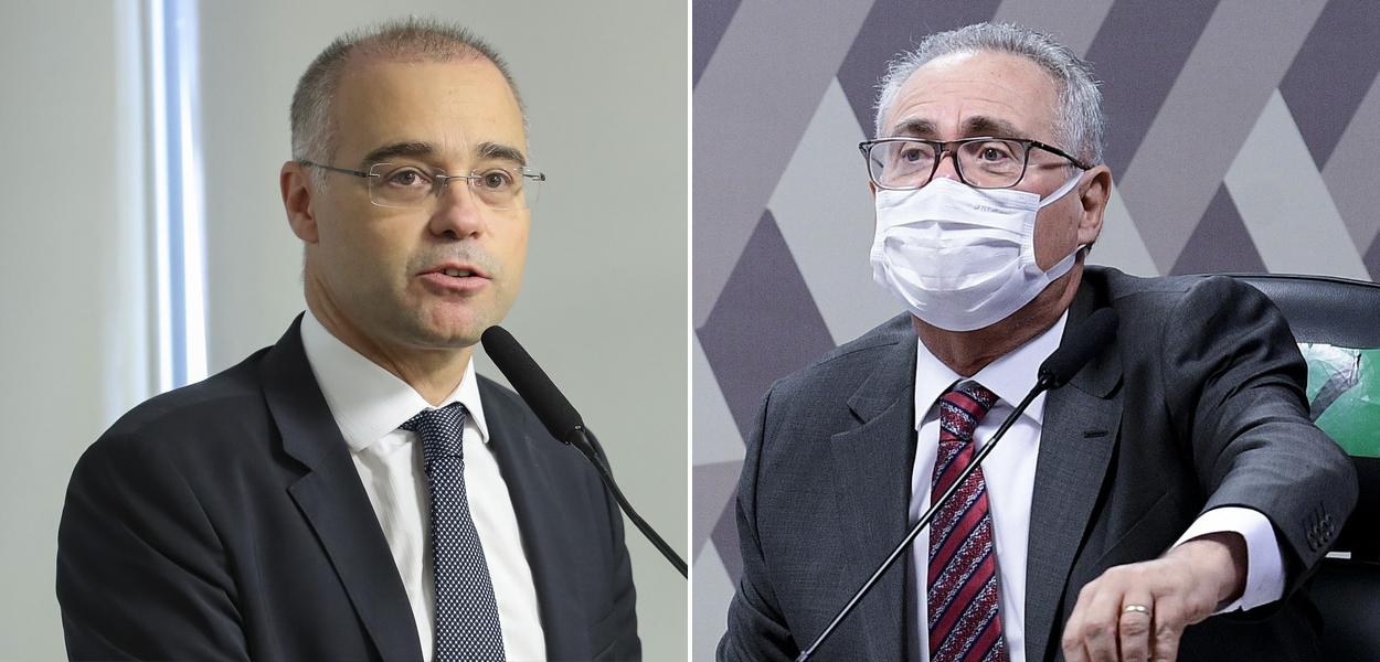 André Mendonça e Renan Calheiros