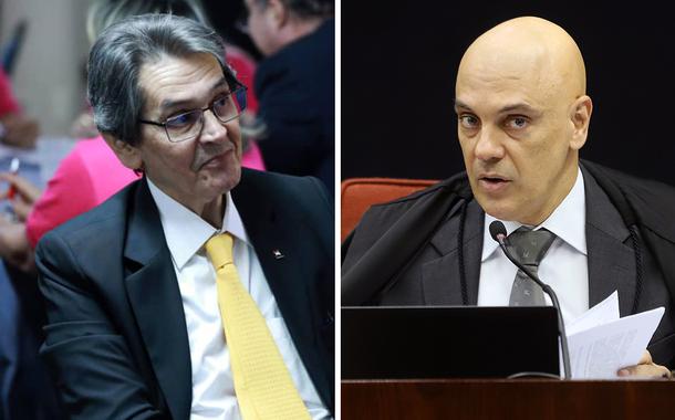 Roberto Jefferson e Alexandre de Moraes.