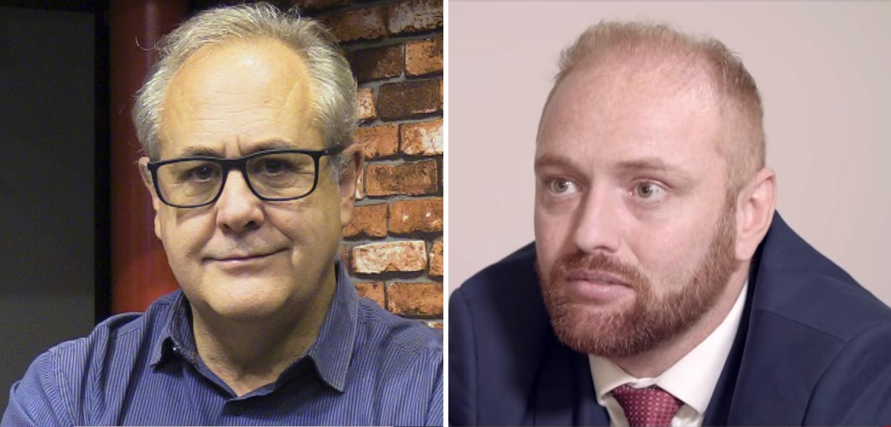 Jornalista Joaquim de Carvalho e Walter Delgatti Neto