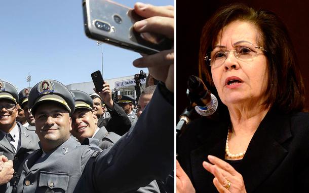 Bolsonaro com militares, ministra Laurita Vaz, do STJ