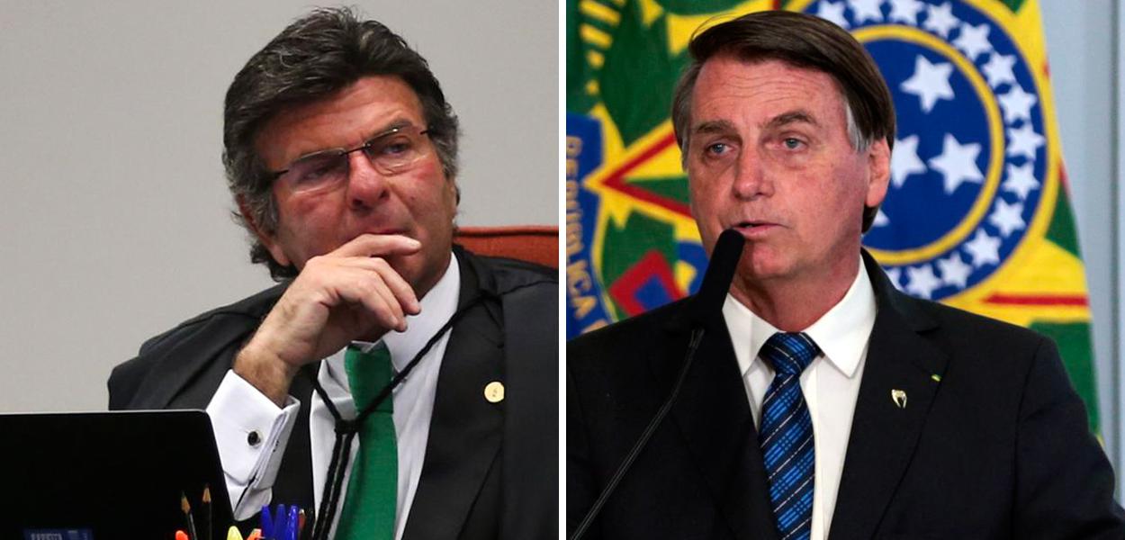 Luiz Fux e Jair Bolsonaro