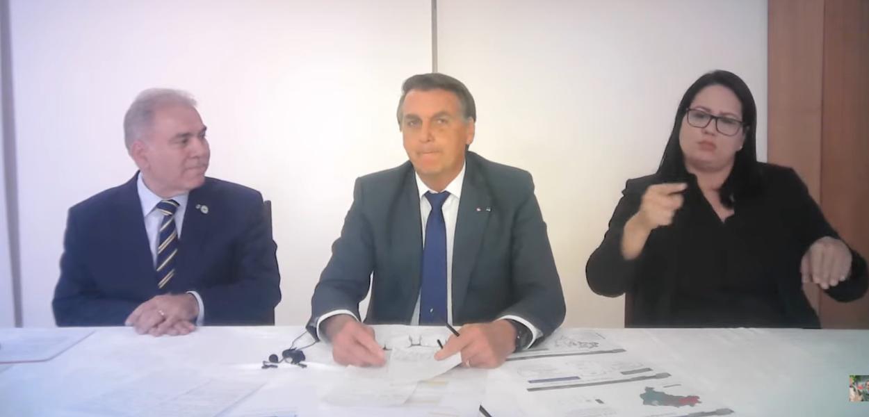 Marcelo Queiroga e Jair Bolsonaro