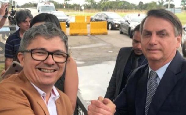 Wellington Macedo e Jair Bolsonaro