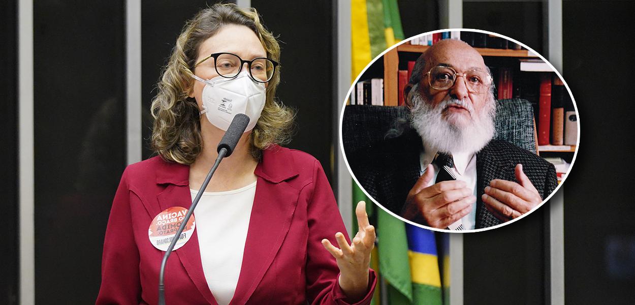 Maria do Rosário e Paulo Freire