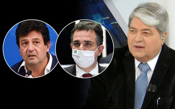 Luiz Henrique Mandetta, Rodrigo Pacheco e José Luiz Datena