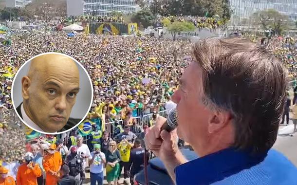 Alexandre de Moraes e Jair Bolsonaro