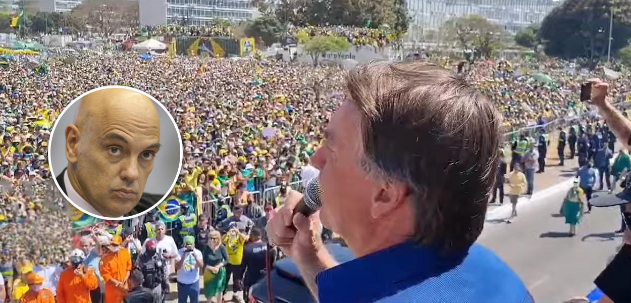 Alexandre de Moraes e Jair Bolsonaro