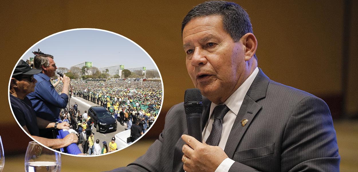 Bolsonaro e Hamilton Mourão