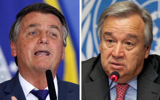 Jair Bolsonaro e António Guterres
