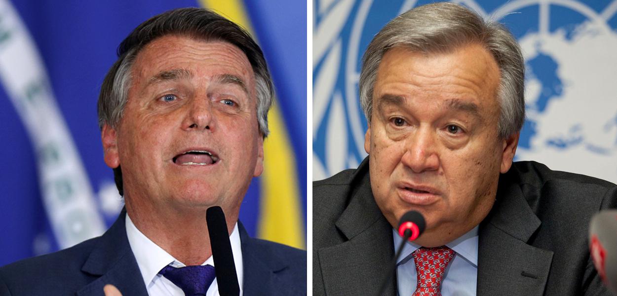 Jair Bolsonaro e António Guterres