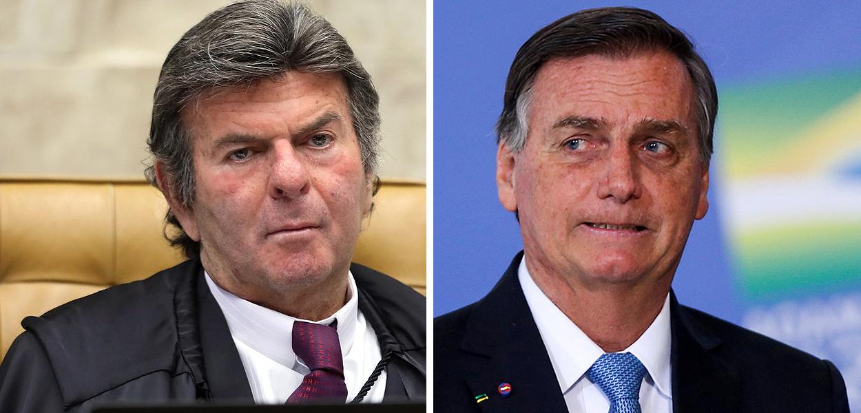 Luiz Fux e Jair Bolsonaro