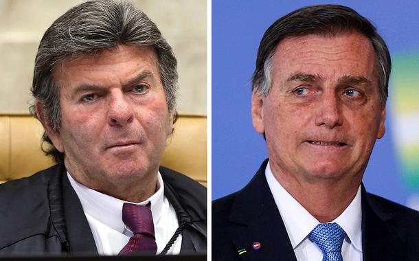 Luiz Fux e Jair Bolsonaro