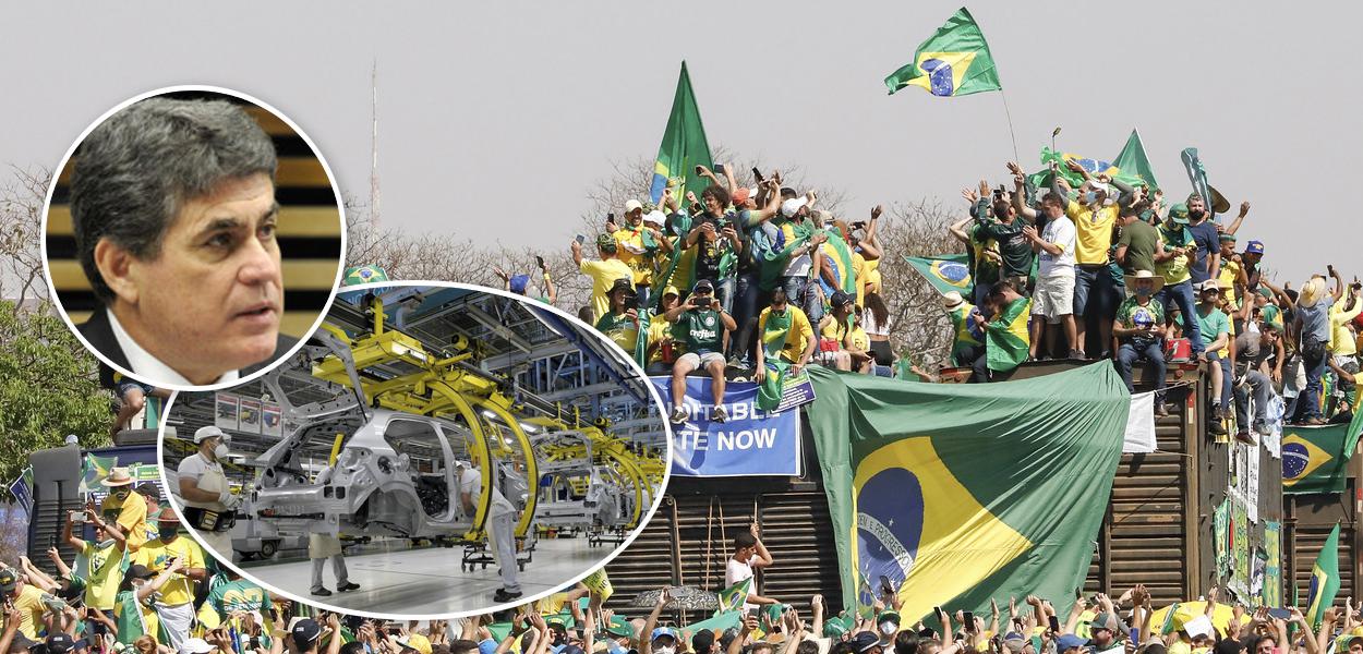 José Ricardo Roriz Coelho, montadora e ato bolsonarista