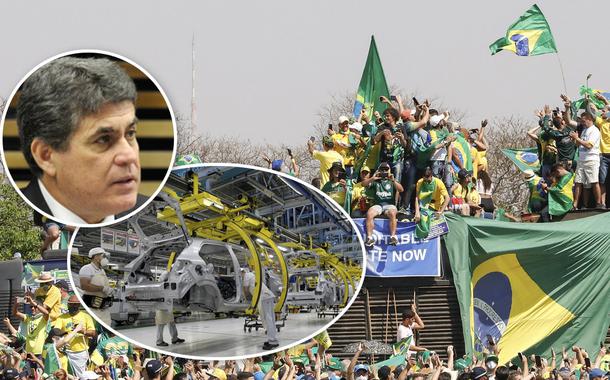 José Ricardo Roriz Coelho, montadora e ato bolsonarista