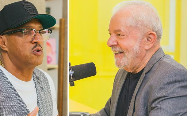 Rapper Mano Brown e o ex-presidente Luiz Inácio Lula da Silva