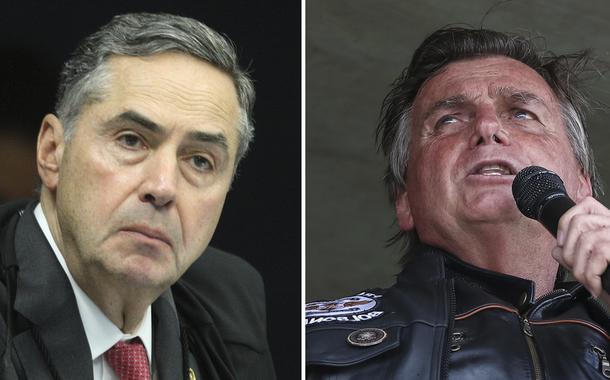 Roberto Barroso e Bolsonaro