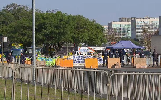 Caminhoneiros na Esplanada dos Ministérios