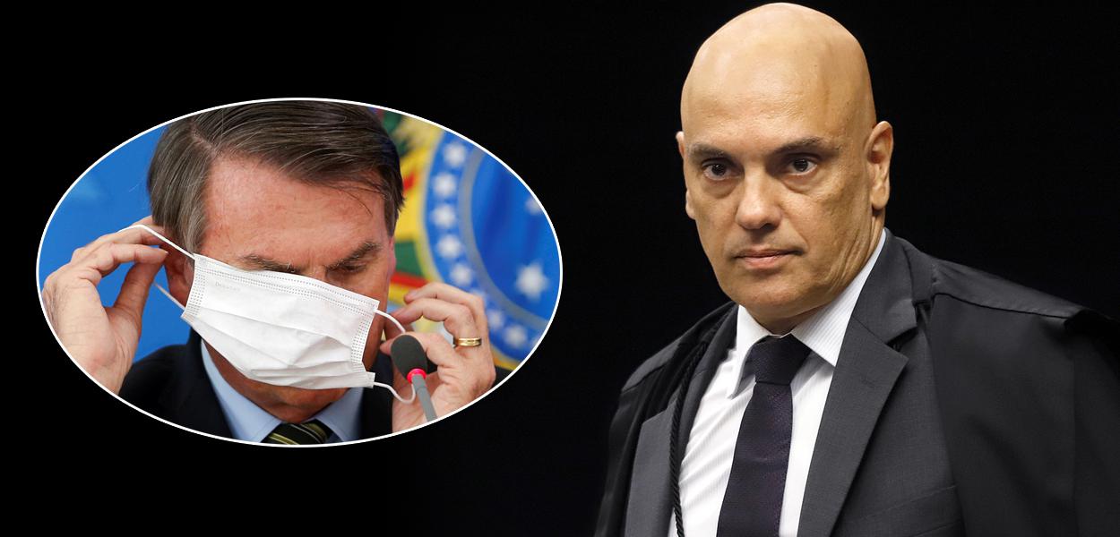 Jair Bolsonaro e Alexandre de Moraes