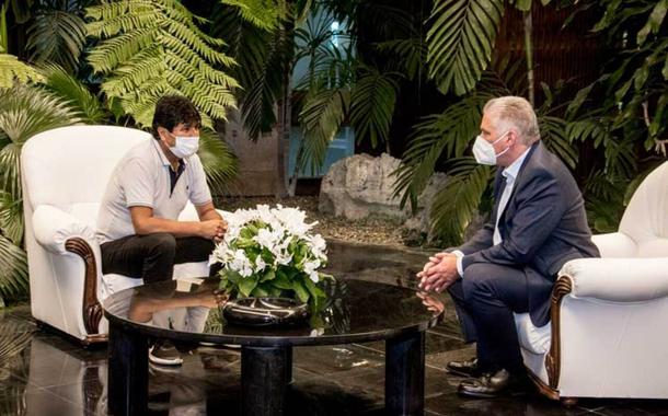 Evo Morales e Díaz-Canel
