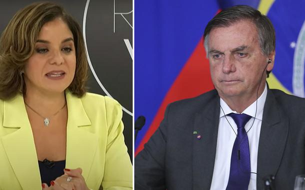 Vera Magalhães e Jair Bolsonaro