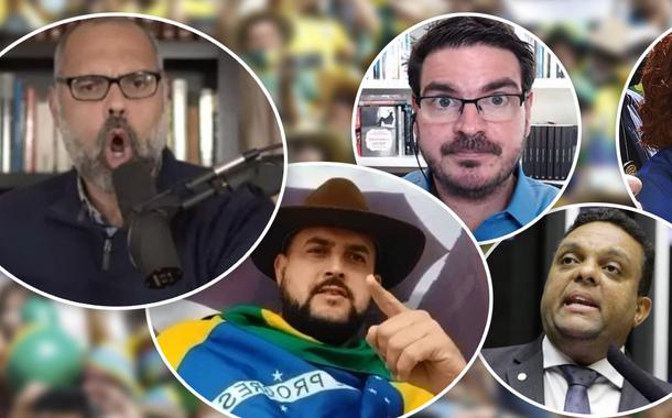 Allan dos Santos, Zé Trovão, Rodrigo Constantino, Otoni de Paula e Carla Zambelli