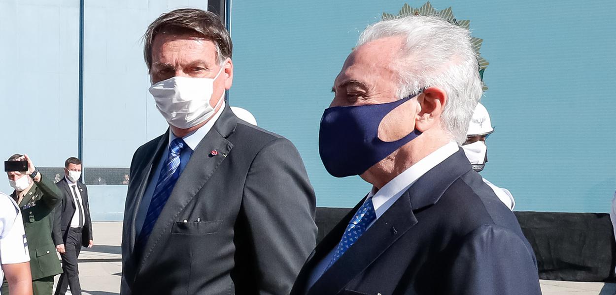 Bolsonaro e Michel Temer